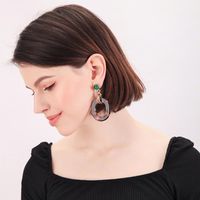 Womens Geometric Rhinestone Acrylic Earrings Qd190430120046 main image 3