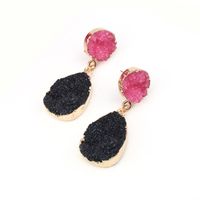 Womens Geometric Plastic Natural Stone  Resin Earrings Go190430120125 main image 4