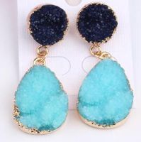 Womens Geometric Plastic Natural Stone  Resin Earrings Go190430120125 main image 8