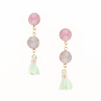 Womens Geometric Plastic  Resin Tassel  Earrings Go190430119981 sku image 2