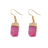 Womens Rectangular Plastic Exquisite Personality Like Natural Stone  Resin Earrings Go190430120021 sku image 2