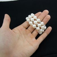 Also Kaufte Ich 3 Reihen Heißer Verkaufs Quellen Für Koreanische Mode Imitat Perlen Armbänder Braut Hochzeits Schmuck Großhandel Brf64 main image 4
