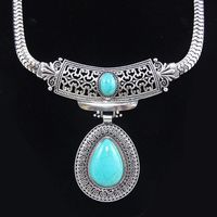Womens Teardrop Electroplated Alloy Necklaces Nhas120805 main image 1