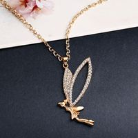Exaggerated Doll Alloy Rhinestone Plating Women's Necklace main image 7