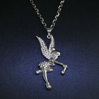 Womens Angel Rhinestone Alloy Necklaces Nhas120854 main image 1