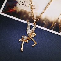 Womens Angel Rhinestone Alloy Necklaces Nhas120854 main image 5