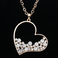 Womens Heart-shaped Electroplated Alloy Necklaces Nhas120910 main image 1