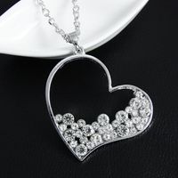 Womens Heart-shaped Electroplated Alloy Necklaces Nhas120910 main image 4