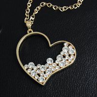Womens Heart-shaped Electroplated Alloy Necklaces Nhas120910 main image 5