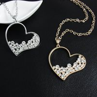 Womens Heart-shaped Electroplated Alloy Necklaces Nhas120910 main image 6