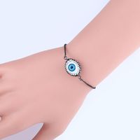 Européen Et Américain Oeil De Diable De Cuivre Incrusté Couleur Alliage De Zirconium Bracelet Blue Eye Bracelet De Femmes Simple Croix-frontière Nouvelle Arrivée Bra60 main image 6