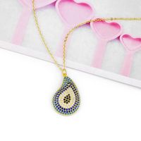 Womens Devils Eye With Zircon Copper Plated 18k Alloy Simple Necklaces Nhas120941 main image 4