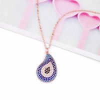 Womens Devils Eye With Zircon Copper Plated 18k Alloy Simple Necklaces Nhas120941 main image 5