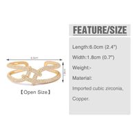 Womens Geometric Inlaid Zircon Copper Bbracelets &amp; Bangles Nhas120963 main image 5