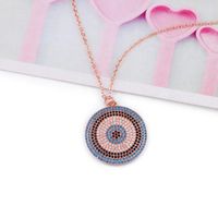 Womens Devils Eye With Zircon Copper Plated  Simple Necklaces Nhas121065 main image 5