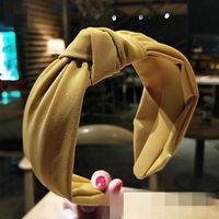 Womens Cloth Retro Fabric Wide-brimmed Knot  Hair Accessories Nhof121087 main image 11