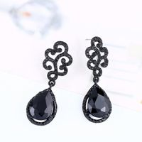 Womens Teardrop-shaped Imitated Crystal Alloy Soaring Earrings Nhas121117 main image 28