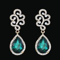 Womens Teardrop-shaped Imitated Crystal Alloy Soaring Earrings Nhas121117 main image 41