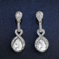 Womens Teardrop-shaped Imitated Crystal Alloy Soaring Earrings Nhas121117 main image 14