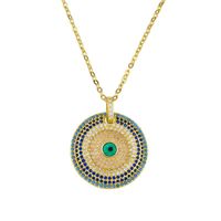 Womens Devils Eye With Zircon Copper Plated 18k Alloy Simple Necklaces Nhas120864 sku image 2