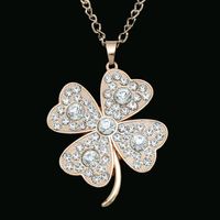 Womens Floral Electroplating Alloy Necklaces Nhas120894 sku image 1