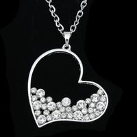 Womens Heart-shaped Electroplated Alloy Necklaces Nhas120910 sku image 1