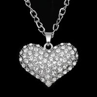 Souhaitons Nouvelle Arrivée Sterling Argent Plaqué Étrangers Ornement En Forme De Coeur Amour Femmes Peach Pendentif Coeur Collier Usine Ventes Directes Nkf15 sku image 2