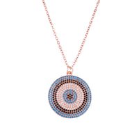 Womens Devils Eye With Zircon Copper Plated  Simple Necklaces Nhas121065 sku image 3