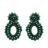 Bohème Boucles D'oreilles Européen Et Américain D'été  Vente Chaude Perle Boucles D'oreilles Femme Géométrique Creux Boucles D'oreilles Erp64 sku image 2