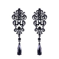 Womens Teardrop-shaped Imitated Crystal Alloy Soaring Earrings Nhas121117 sku image 37