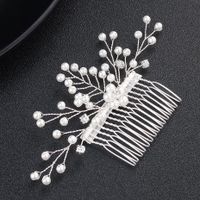 Womens Floral Electroplating Alloy Simple Hair Comb Nhhs121426 main image 3