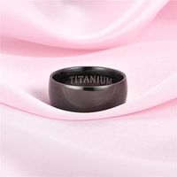Unisex U-shaped Fashion Atmosphere Nobles Matte Inside And Outside Ball  Stainless Steel Rings Nhtp121470 main image 3