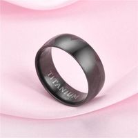 Unisex U-shaped Fashion Atmosphere Nobles Matte Inside And Outside Ball  Stainless Steel Rings Nhtp121470 main image 5