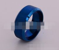 Fashion Unisex Geometry Classic Double Beveled Matte  Titanium Steel Ring Nhtp121501 main image 5