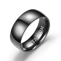 Unisex U-shaped Fashion Atmosphere Nobles Matte Inside And Outside Ball  Stainless Steel Rings Nhtp121470 sku image 7