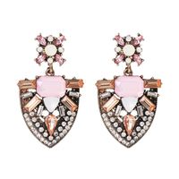 52173 Polyvalent Accessoires Rétro Boucles D'oreilles Diamant-clouté Mode Ladylike Boucles D'oreilles Célèbre Élégant Coréenne Boucles D'oreilles main image 7