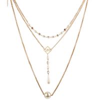 Womens Geometry Electroplated Aluminum Necklaces Nhct121562 main image 2
