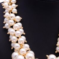Fashion Geometric Alloy Inlaid Pearls Women's Necklace main image 5