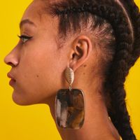 Womens Geometric High-end Pattern Acrylic  Earrings Nhjj121643 main image 1