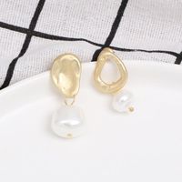 21914-24 Jujia Koreanische Perlen Ohrringe Ohrringe Weibliche Einfache Temperament Ohrringe Asymmetrische Ohrringe Geometrischer Schmuck main image 19