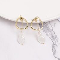 Womens Temperament Shell And Beads Alloy Earrings Nhjj121727 main image 18
