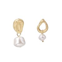 21914-24 Jujia Koreanische Perlen Ohrringe Ohrringe Weibliche Einfache Temperament Ohrringe Asymmetrische Ohrringe Geometrischer Schmuck main image 3