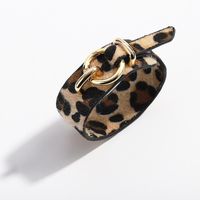 2019 Neues Trend Iges Leder Armband Schlangen Haut Leoparden Muster Plüsch Armband Kunstleder Verstellbares Leder Armband main image 13