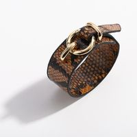 2019 Neues Trend Iges Leder Armband Schlangen Haut Leoparden Muster Plüsch Armband Kunstleder Verstellbares Leder Armband main image 14