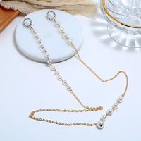 Womens Geometry Electroplating Alloy Necklace And Earring Nhjj121565 sku image 1