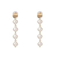 Womens Retro Wind Tassel Shell And Beads Alloy Earrings Nhjj121625 sku image 1