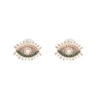 Pendientes De Diseño De Ojo De Perlas De Color Para Mujer De Moda Nhjj121637 sku image 1