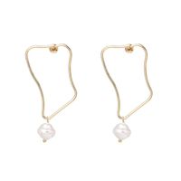 Womens Temperament Shell And Beads Alloy Earrings Nhjj121727 sku image 5