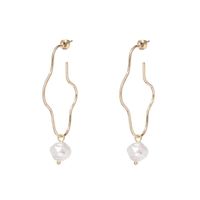 Womens Temperament Shell And Beads Alloy Earrings Nhjj121727 sku image 1