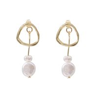 Womens Temperament Shell And Beads Alloy Earrings Nhjj121727 sku image 6